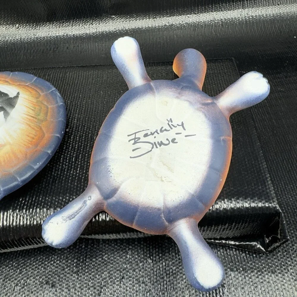 Southwestern Navajo‎ Turtle Jewelry Box Container W Lid Hand Made Artist Signed